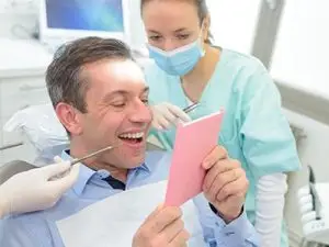 Dental bridge replacing missing teeth