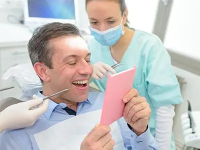 Dental bridge replacing missing teeth