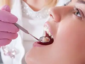 Dentist and patient