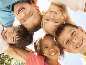 Child receiving pediatric dental care